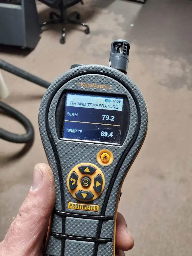 Moisture meter humidity assessment for Mold Remediation & Removal in Panama City Beach