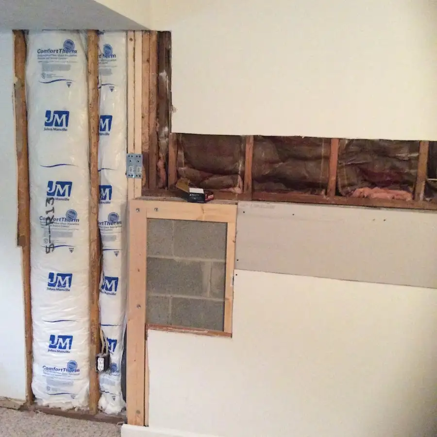 Wall insulation replacement during Contents Cleaning & Restoration in Panama City Beach